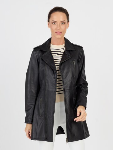 JCC Mantel in Schwarz: Vorderseite