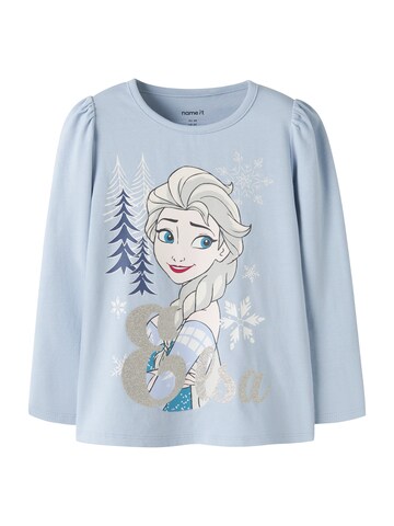 NAME IT Shirt 'NMFNINNA FROZEN' in Blauw: voorkant