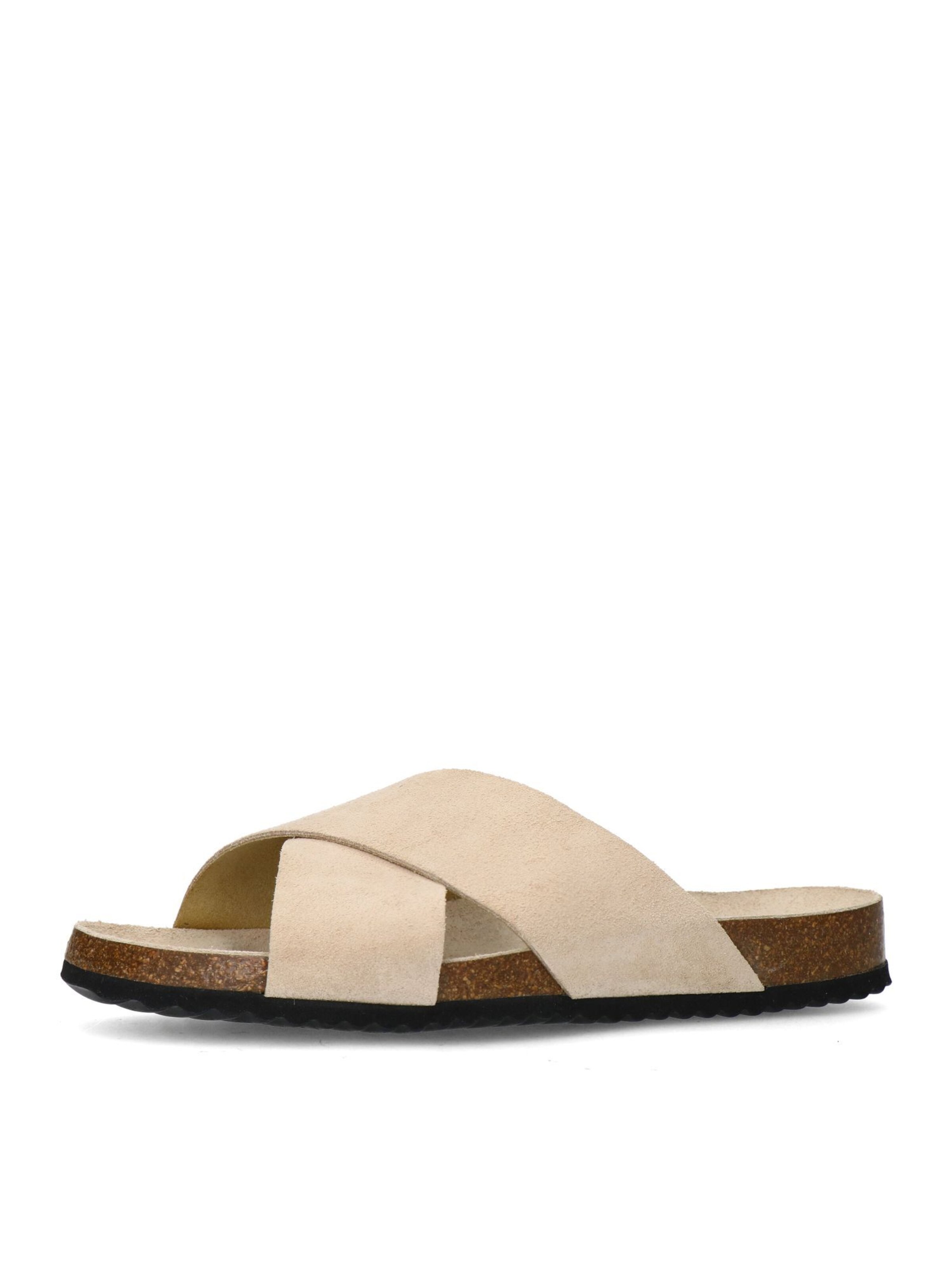 SACHA Mules in Beige: front