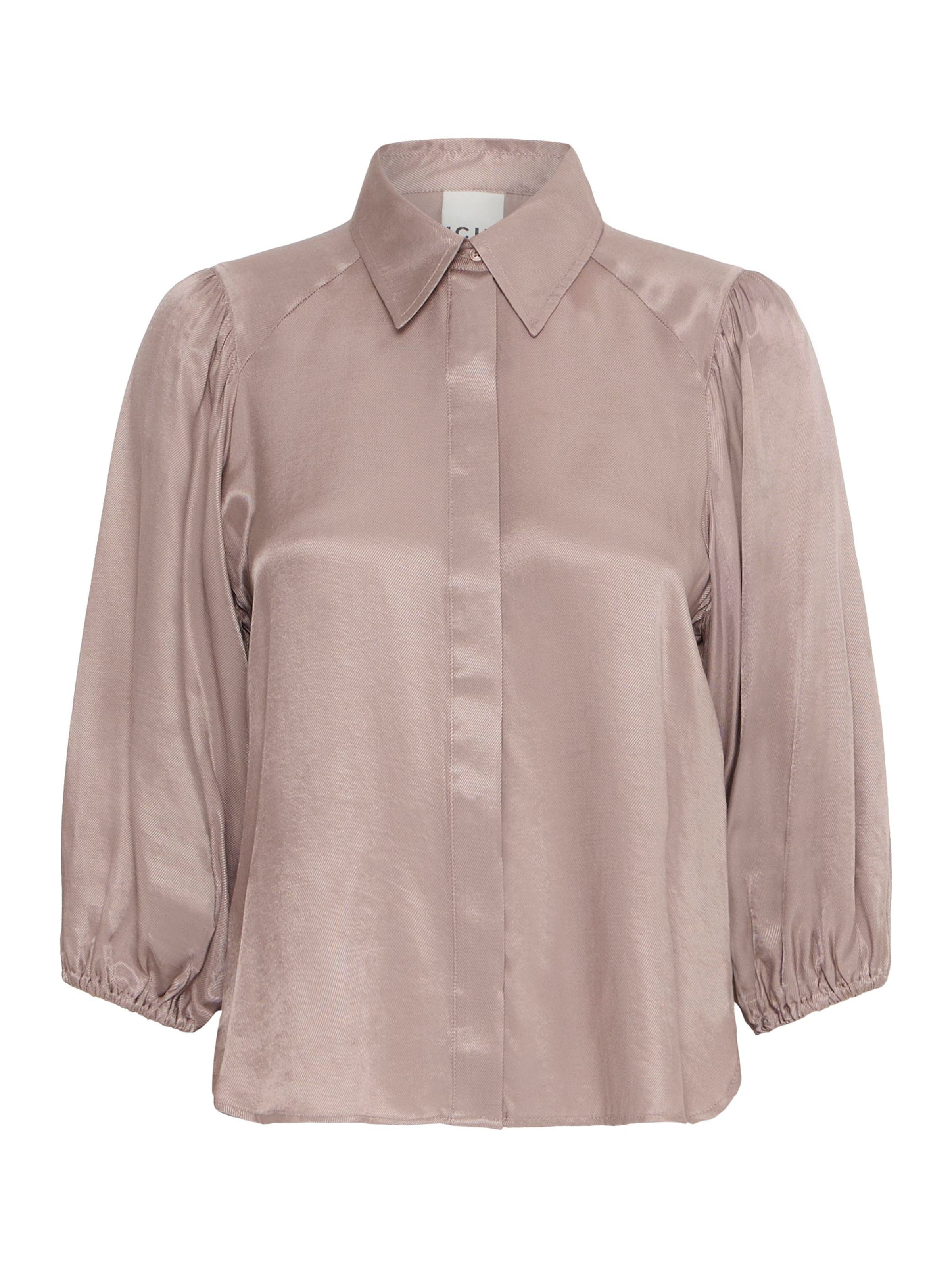 ICHI Bluse i grå: forside