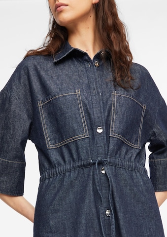 COMMA - Vestido camisero en azul