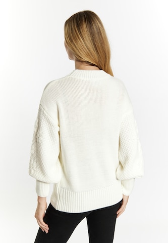 Pull-over Usha en blanc