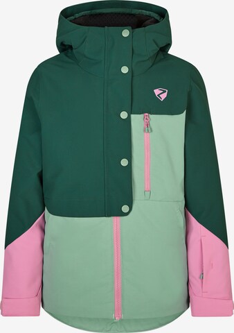 ZIENER Athletic Jacket 'AYREEN' in Green: front