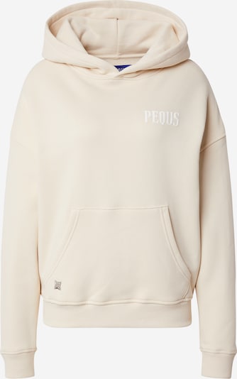 Pequs Sweatshirt i cappuccino / vit, Produktvy