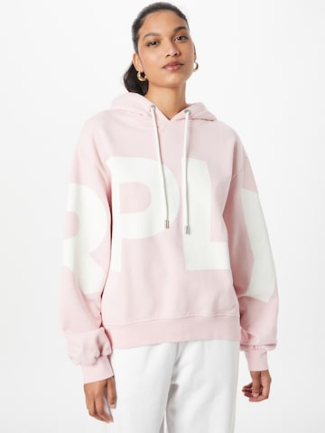 REPLAY Sweatshirt in Roze: voorkant