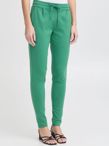 Effilé Pantalon à pince ' IHKate ' ICHI en vert