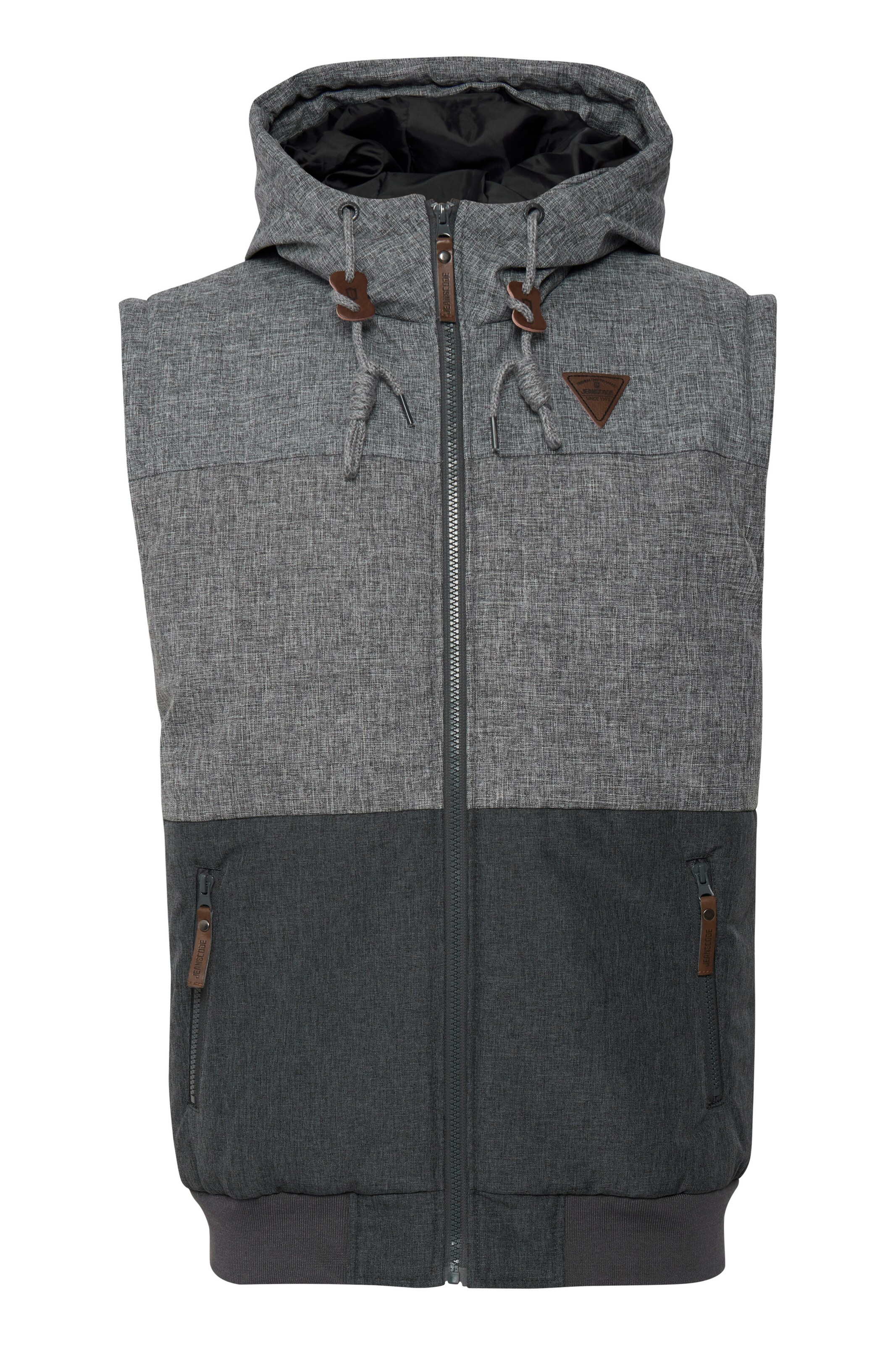 Gilet 'Lecter' di INDICODE JEANS in grigio: frontale