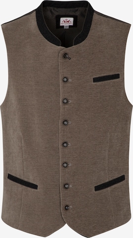 SPIETH & WENSKY Traditional vest in Brown: front