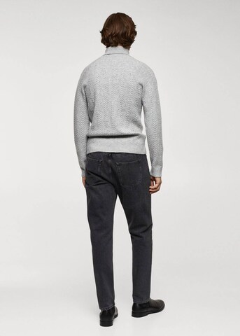 MANGO MAN Pullover 'Marias' in Grau