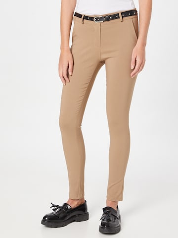 Hailys Skinny Pants 'Mandy' in Brown: front