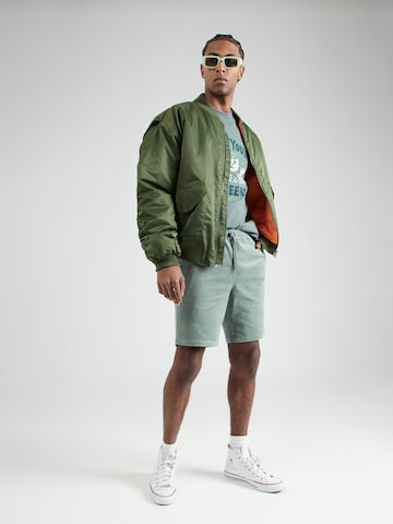 Iriedaily Regular Trousers 'Corvin' in Green