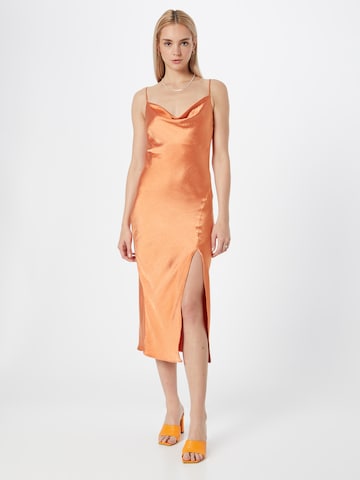Gina Tricot Φόρεμα κοκτέιλ 'Sally' σε πορτοκαλί: μπροστά