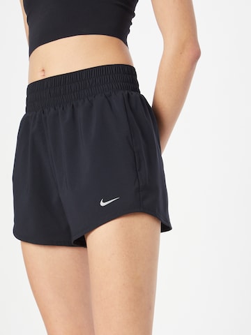 NIKE Regular Workout Pants 'One' in Black