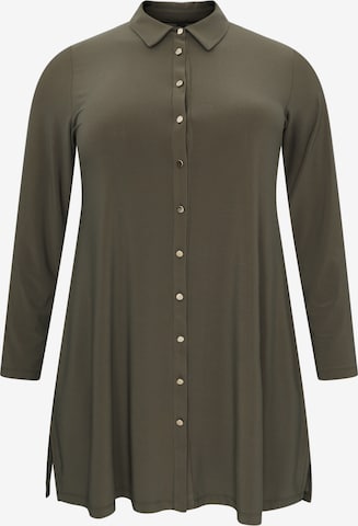 Yoek Blouse 'Dolce' in Green: front