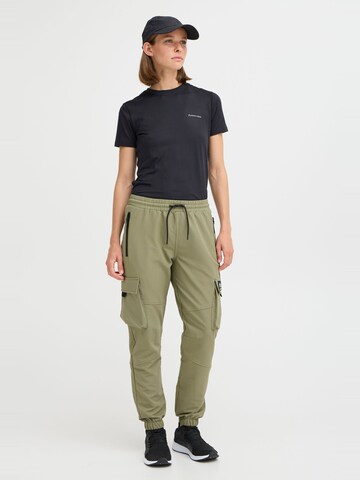 North Bend Tapered Functionele broek 'Tosca' in Groen