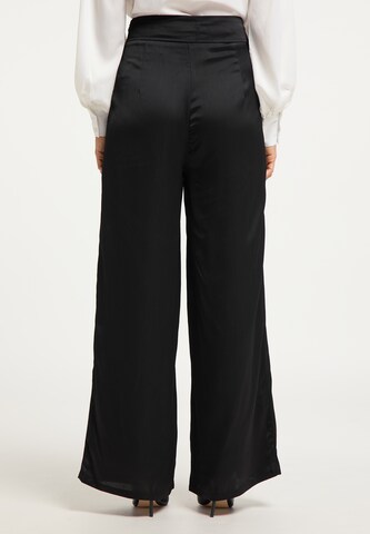 usha BLACK LABEL Wide leg Pants in Black