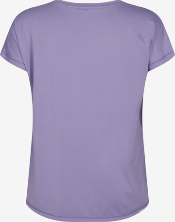 Active by Zizzi Shirt 'Abasic' in Lila