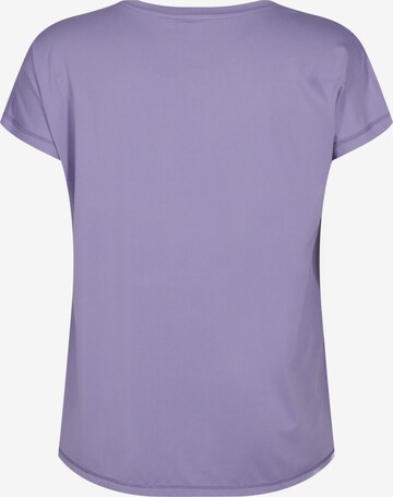 T-shirt 'Abasic' Active by Zizzi en violet