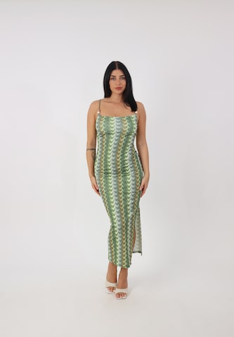 Robe d’été Elara en vert : devant
