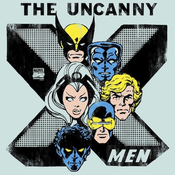 LOGOSHIRT T-Shirt 'X-Men' in Blau