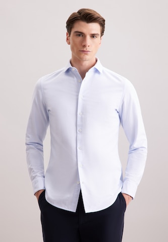 SEIDENSTICKER Slim fit Zakelijk overhemd in Blauw: voorkant