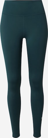 NIKE Skinny Sports trousers 'One' in Green: front