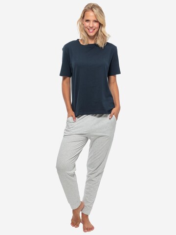 SCHIESSER Pajama 'Cotton' in Grey