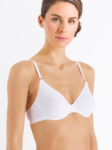 Hanro T-shirt Bra 'Sensation' in White: front