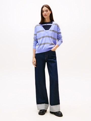 Pull-over 'ESSENTIAL' Tommy Jeans en violet