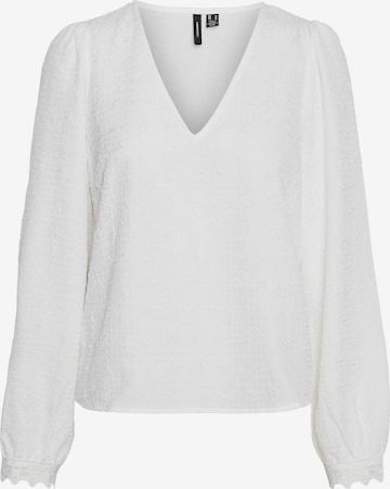 VERO MODA Bluse 'MALI' i hvid: forside