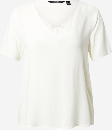VERO MODA Shirt 'NADS' in Wit: voorkant