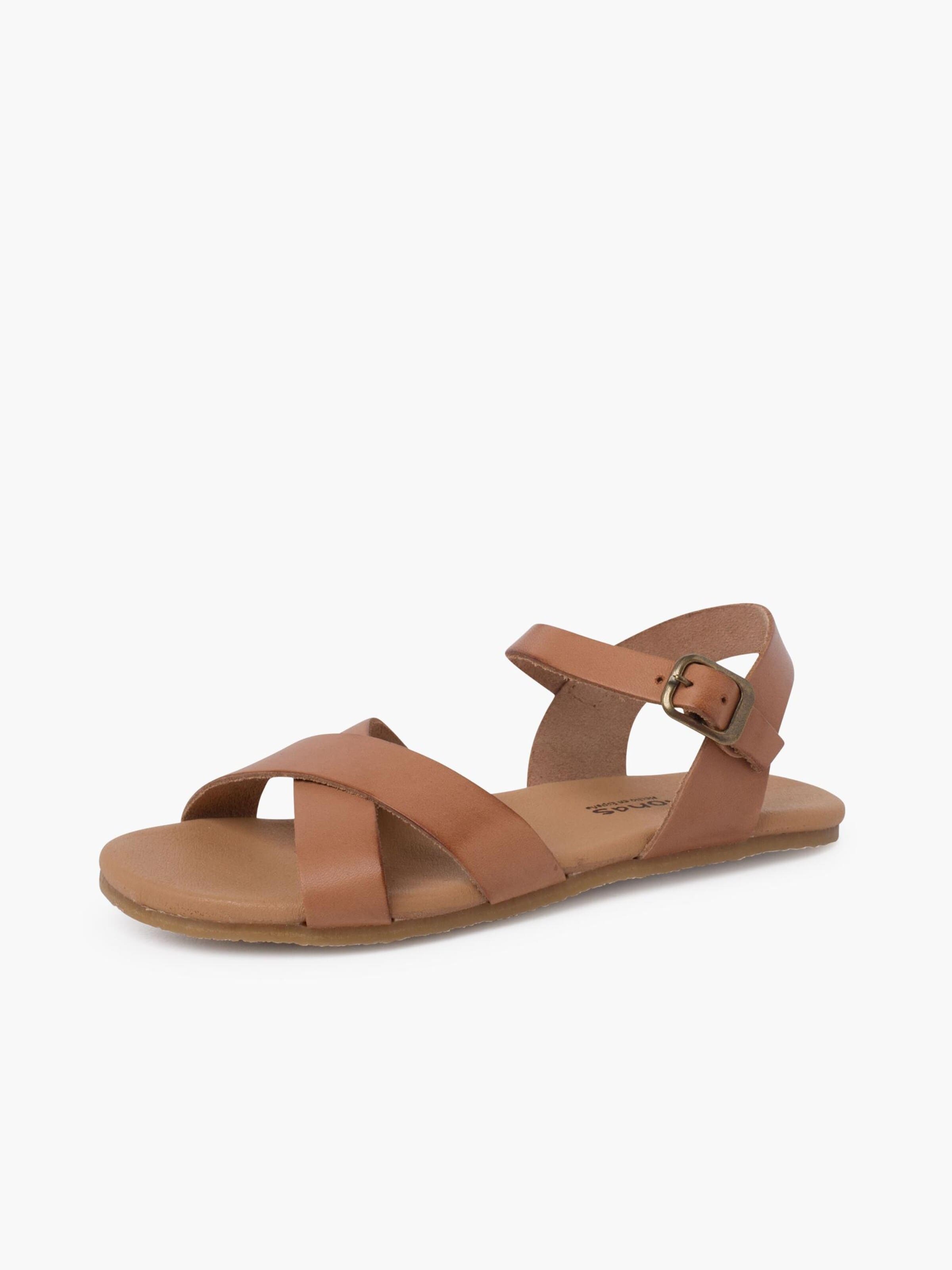 Pisamonas Sandalen in Beige: voorkant