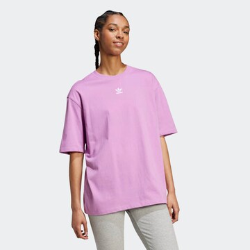 ADIDAS ORIGINALS Shirt 'Essentials' in Purple: front
