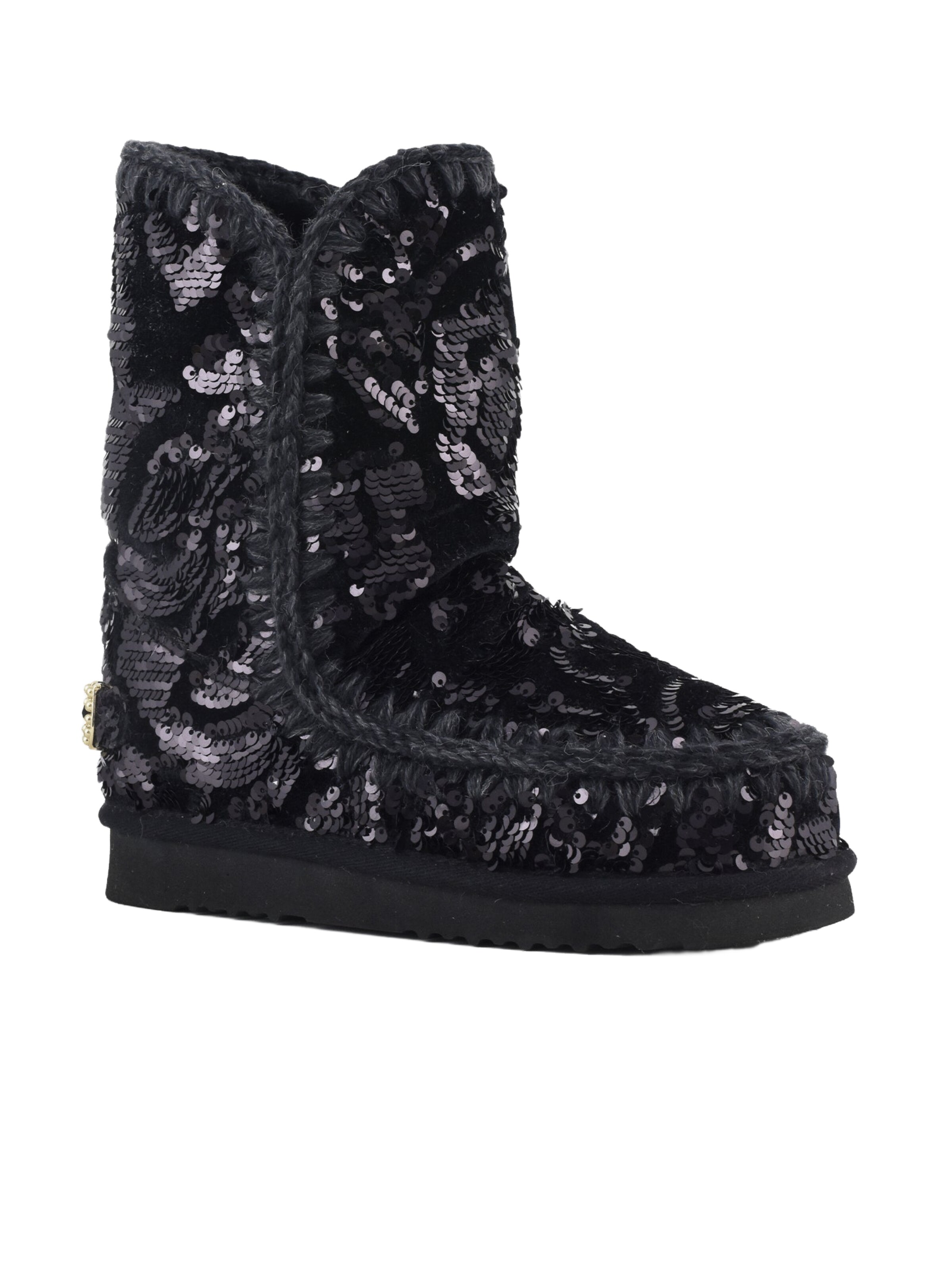 Boots da neve di MOU in nero: frontale