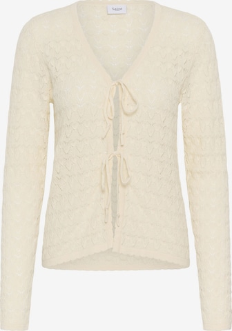 SAINT TROPEZ - Casaco de malha 'SZRonette' em branco: frente