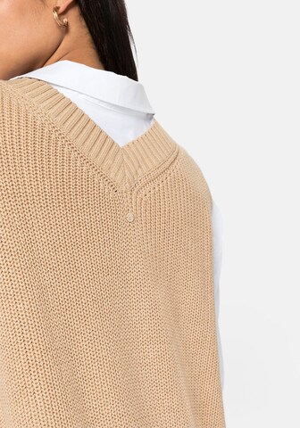 SHEEGO Pullover in Beige