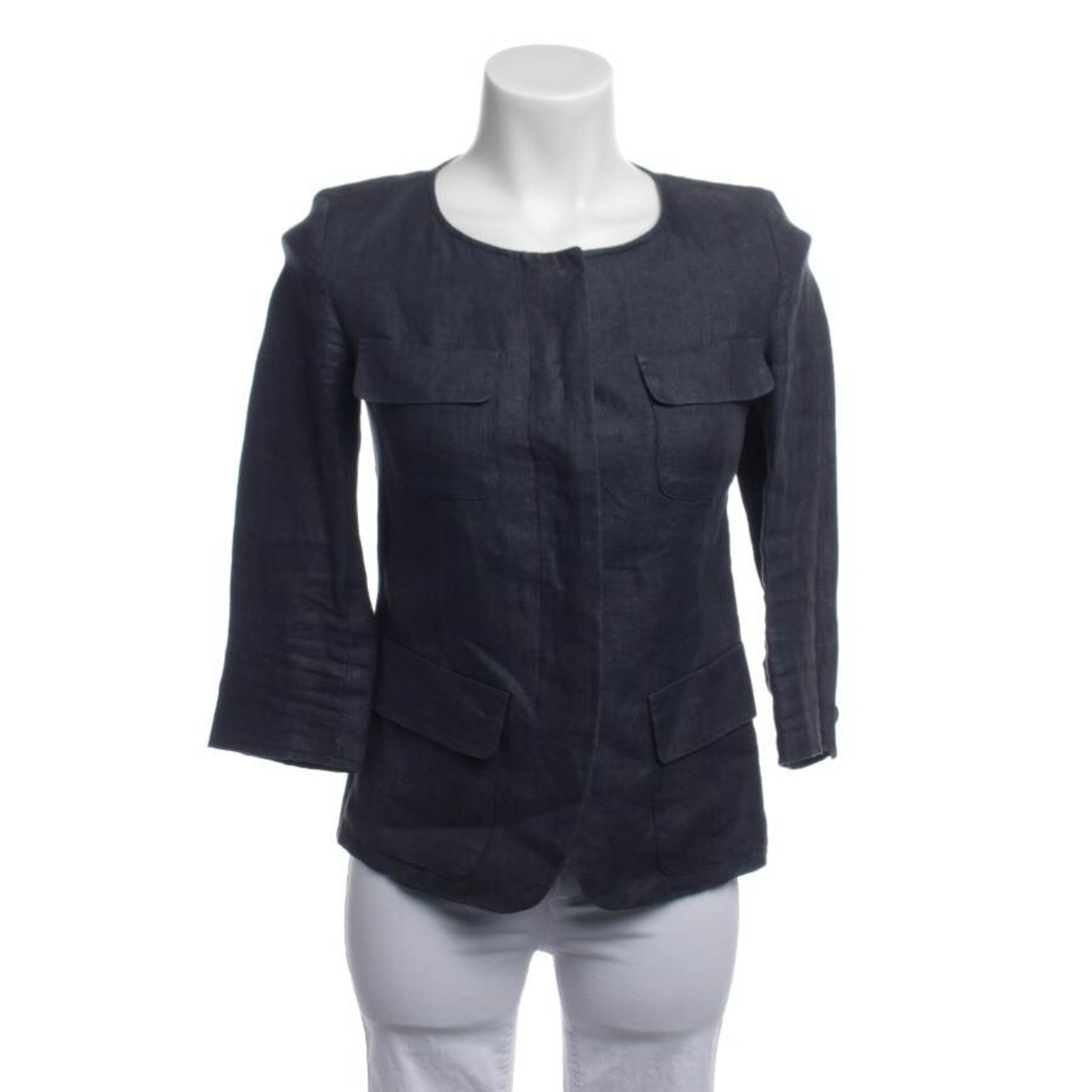 Max Mara Jacket & Coat in S in Blue: front