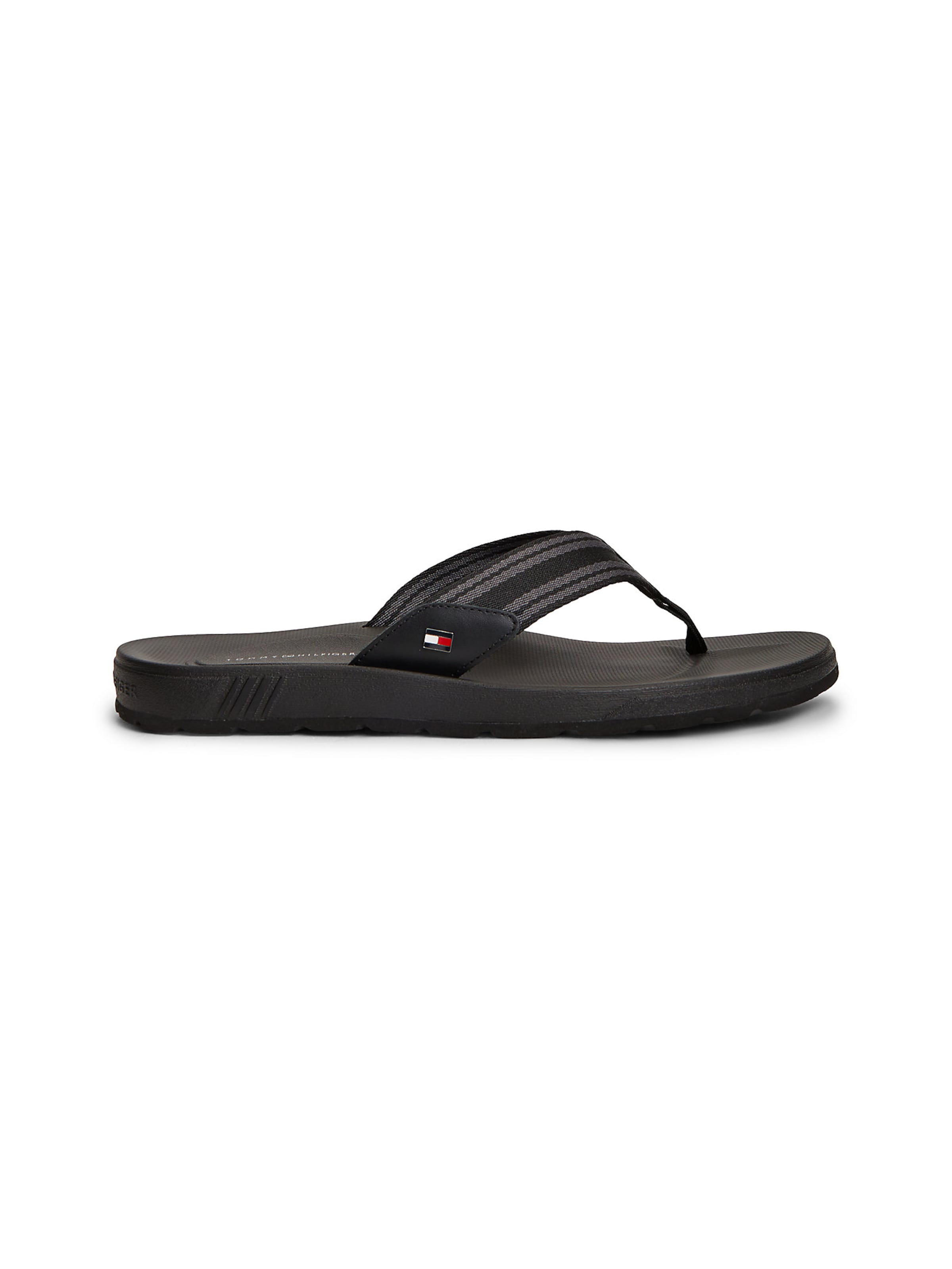 TOMMY HILFIGER T-bar sandals in Black