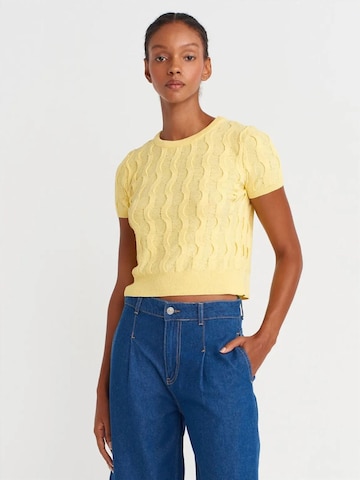 Dilvin Blouse 'Blusen' in Yellow: front