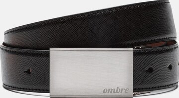 Ceinture 'A646' Ombre en noir : devant