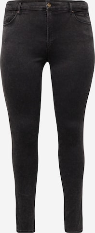 Skinny Jeans 'ROYAL' di ONLY Curve in nero: frontale