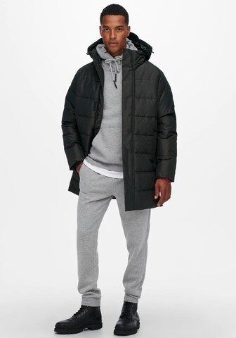 Only & Sons Демисезонное пальто 'Carl' в Черный
