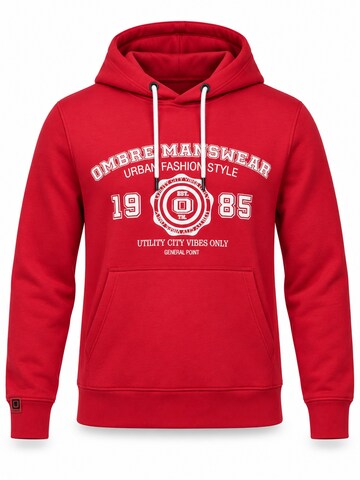 Ombre Sweatshirt i röd: framsida