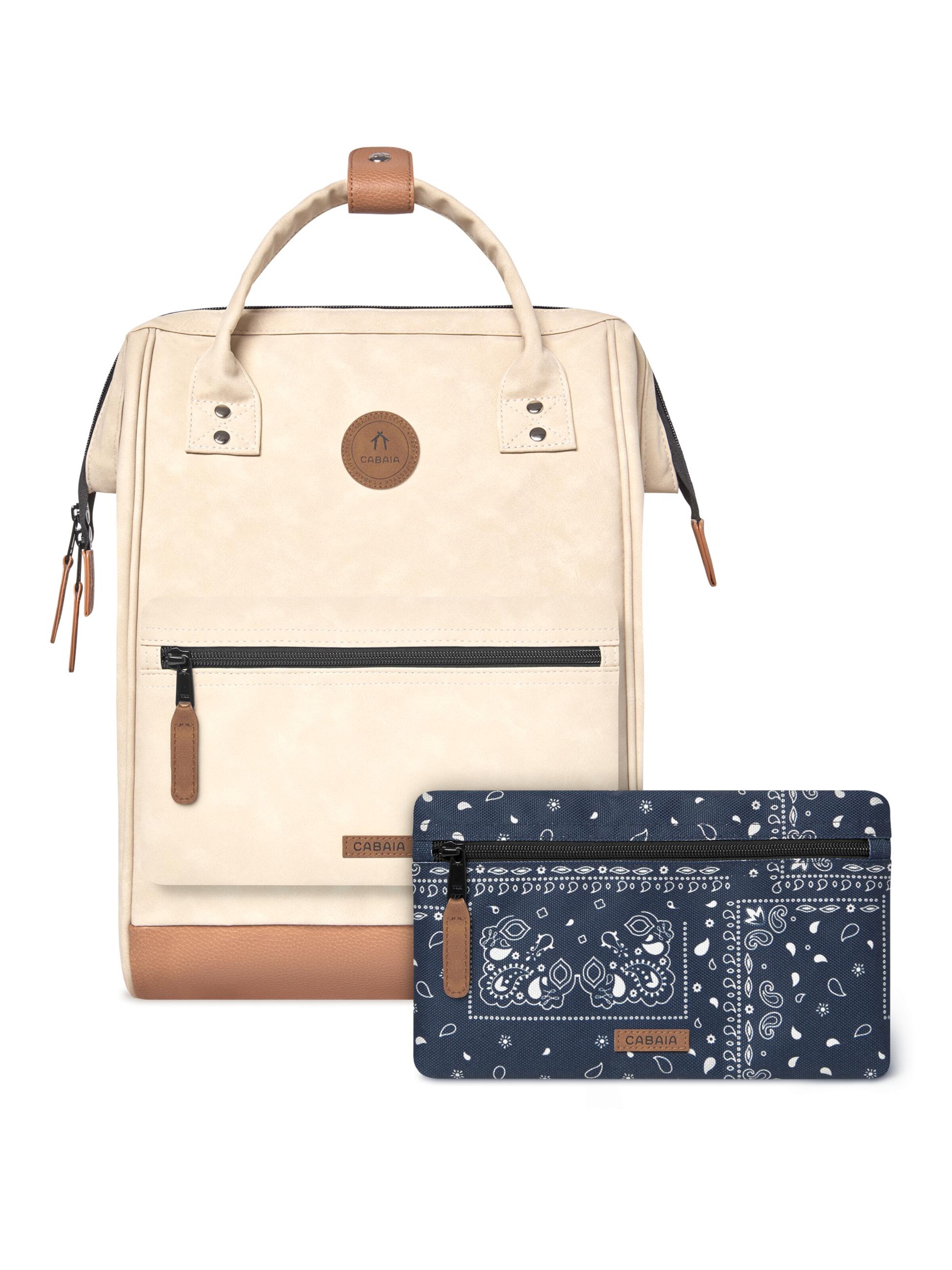 Cabaia Rucksack 'Adventurer' in Beige: Vorderseite