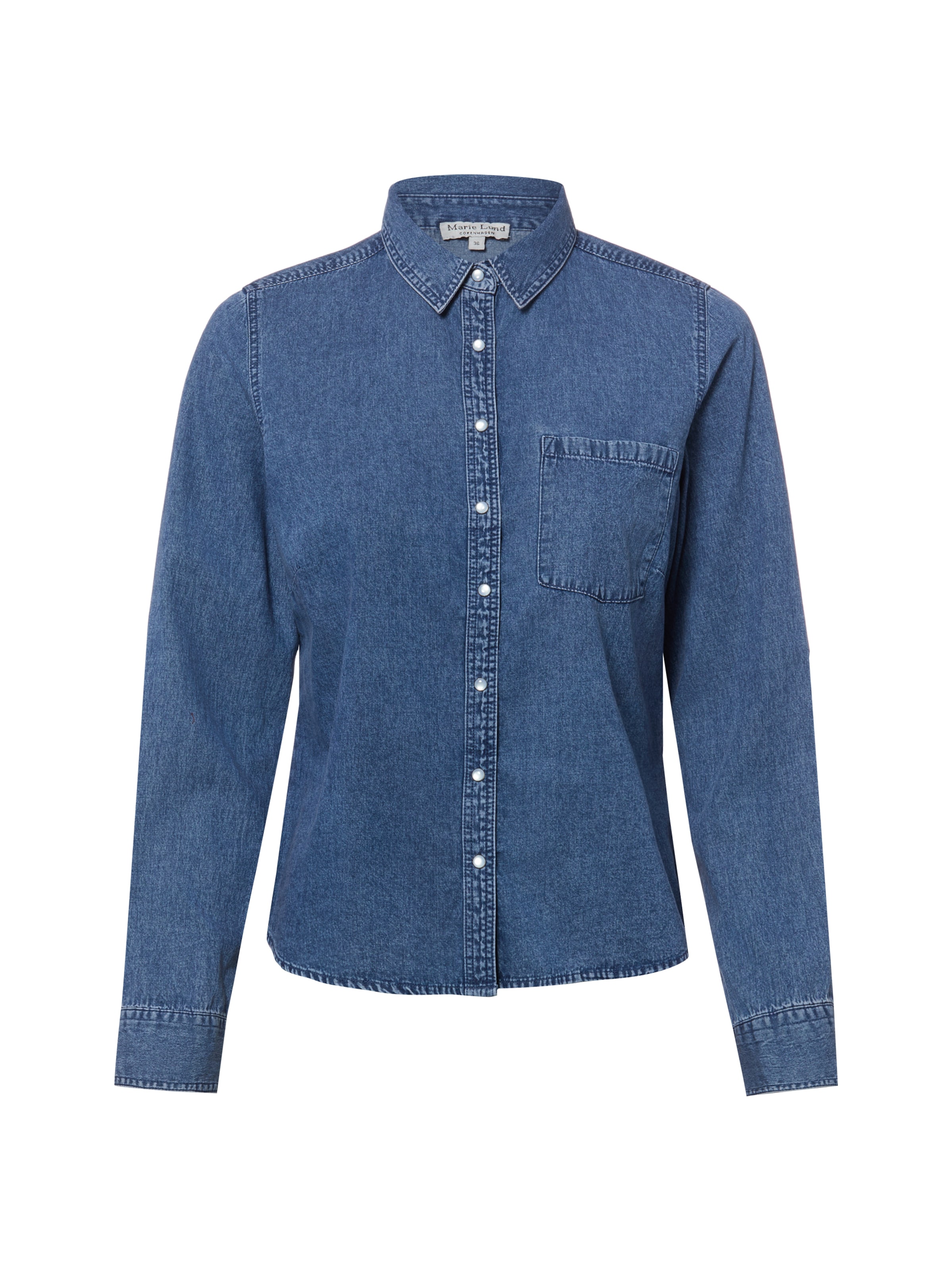 Marie Lund Chemisier en XS en bleu denim, Vue avec produit