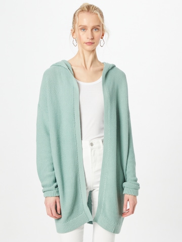 QS Knit Cardigan in Green: front