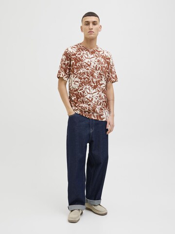 JACK & JONES T-Shirt in Braun