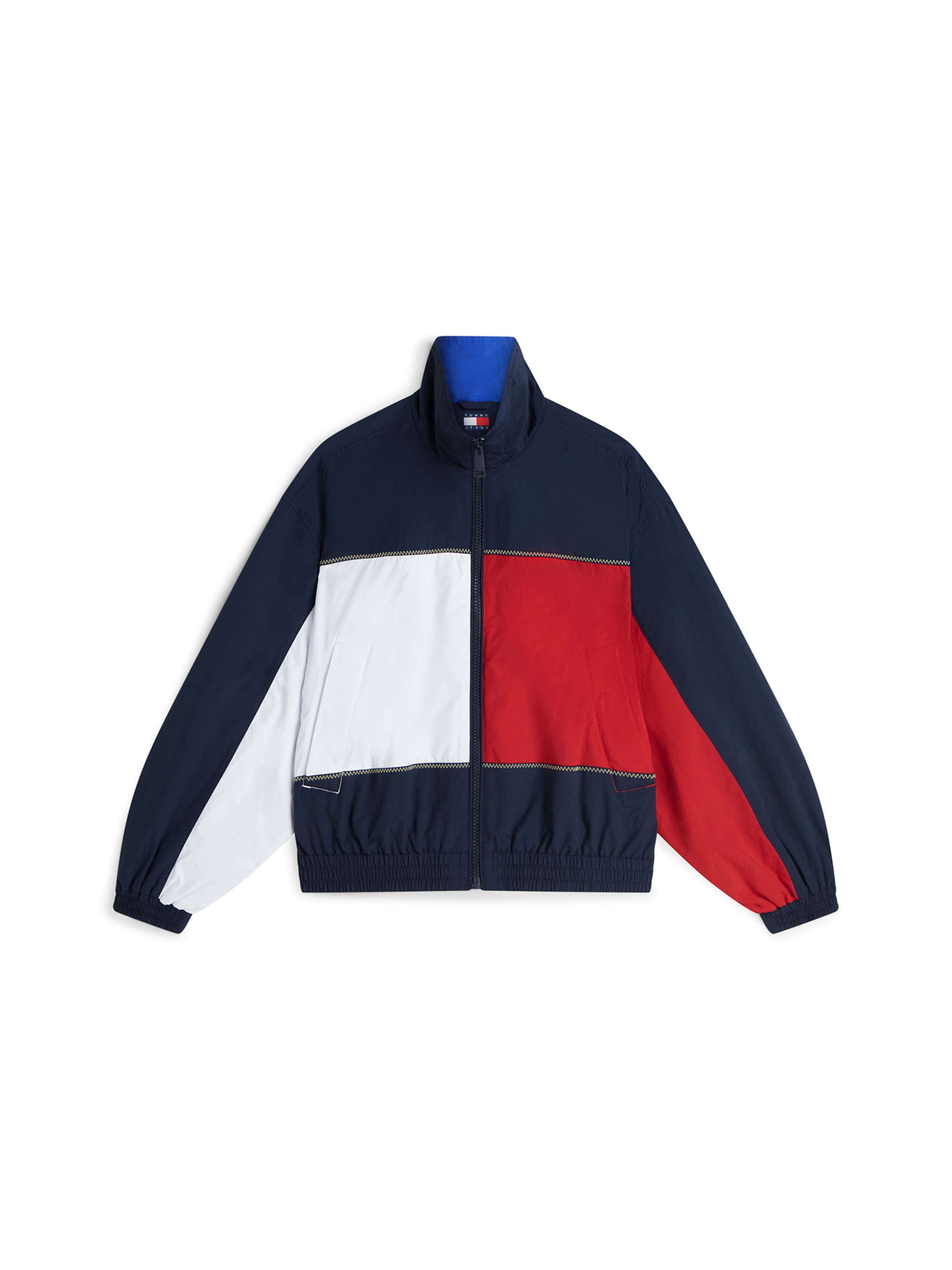 Tommy Jeans Демисезонная куртка в Синий: спереди