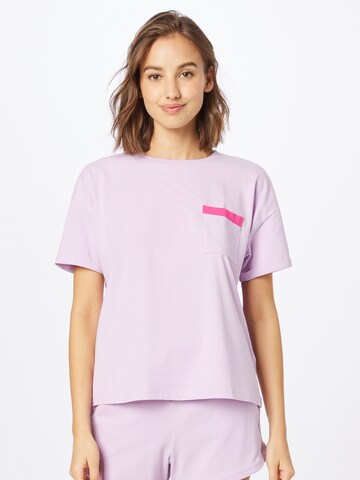 ESPRIT Pajama Shirt in Purple: front