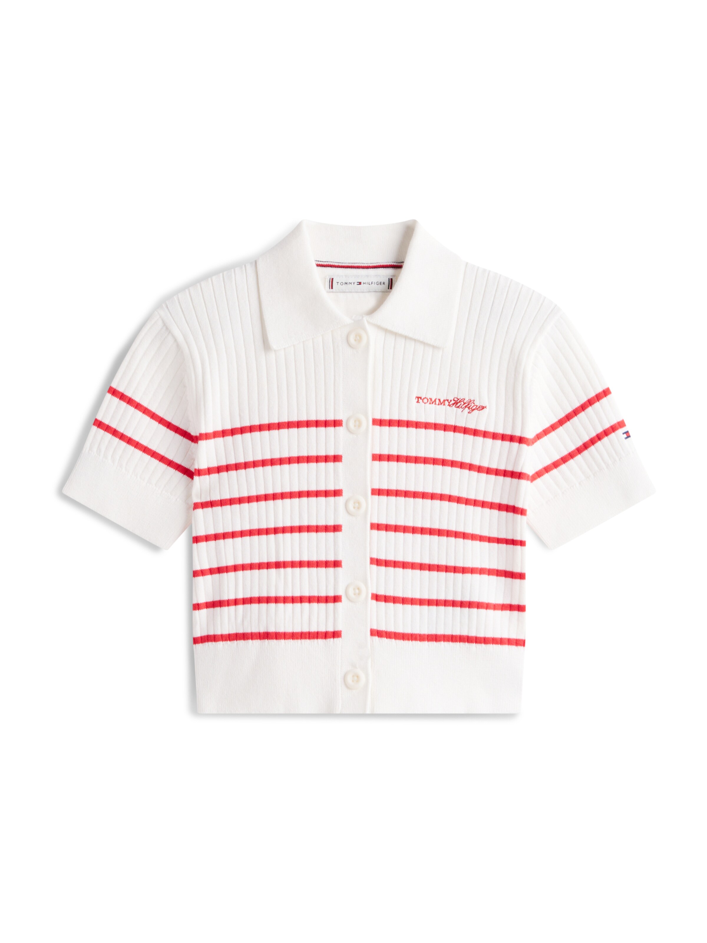 TOMMY HILFIGER Kardigan – bílá: přední strana